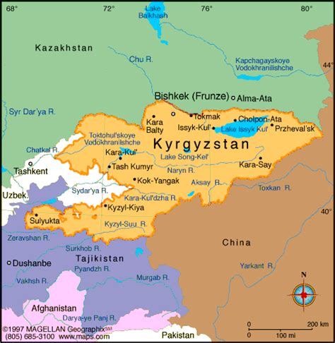 Bishkek Map .